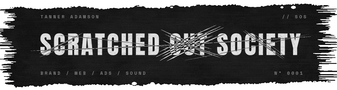 Animated email signature example for Scratched Out Society